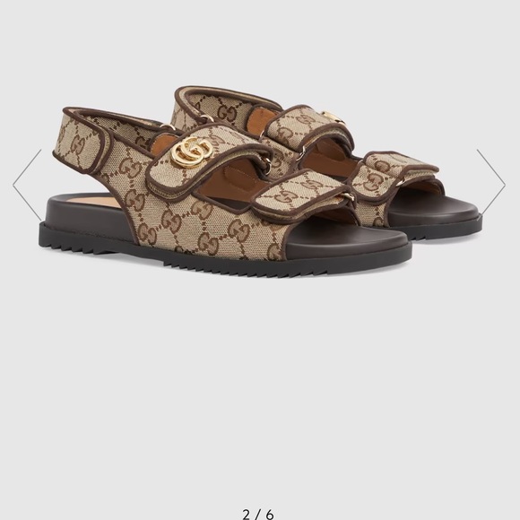 GUCCI Women’s double G sandal Size 6 - Picture 8 of 9